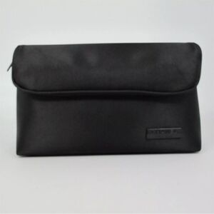 CHANEL Parfums Black Satin Makeup Clutch